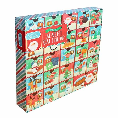 Weihnachts-Adventskalender – 24 Schubladen – Fügen Sie Ihre eigenen Leckereien hinzu 9014
