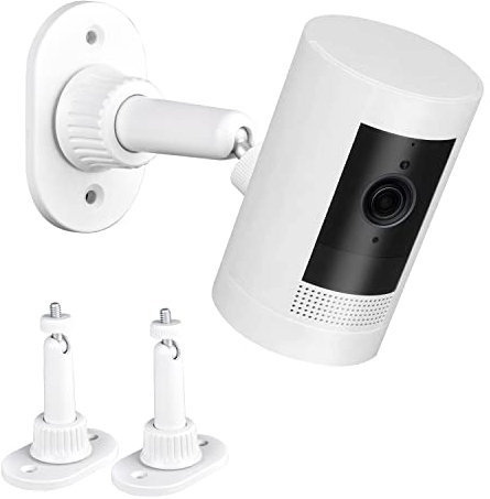 2Pack Strong Adhesive Wall Mount Compatible with Ring Stick Up Cam Wired/Battery and Ring Indoor Cam (1st Gen) HD Security Camera,360 Degree Adjustable Mounting Bracket for Ring Surveillance Camera