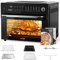 Aeitto® 32-Quart PRO Large Air Fryer Oven| Toaster Oven Combo | with Rotisserie, Dehydrator and Full Accessories | 19-In-1 Digital Airfryer | Fit 13 Pizza, 9pcs Toast, 1800w, Black