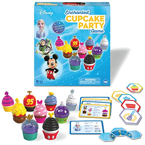 Wonder Forge Disney Enchanted Cupcake Party Game for Girls & Boys Age 3 & Up - A Fun & Fast Matching Game You Can Play Over & Over