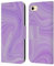 Head Case Designs Offizielle Suzan Lind Violett Weiß Wirbel Aus Marmor Leder Brieftaschen Handyhülle Hülle Huelle kompatibel mit Apple iPhone 7/8 / SE 2020 & 2022