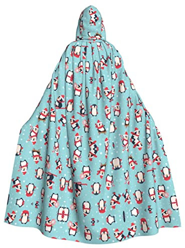 RFSHOP Beautiful White Swans on The Lake printed Unisex Adults Long Hooded Cloak Cape for Halloween carnival Cosplay Costumes,w