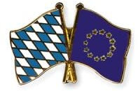 Freundschaftspin pins Europa-Bayern Flagge Fahne Anstecker Button Metall NEU Anstecknadel
