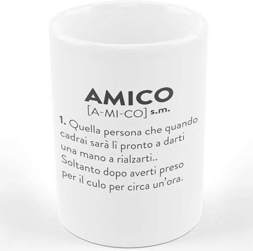 Tazza Mug AMICO DESCRIZIONE DIVERTENTE - Tazza regalo di compleanno - Divertente - Humor