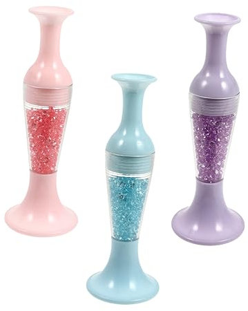 SHINEOFI Lot de 3 stylos à strass pour peinture diamant - Outils de peinture diamant - Outils de broderie diamant - Stylet à ongles 5D en plastique