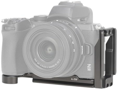 FOTGA Schnellwechselplatte L-Winkel Vertikale Quick Release Platte L-Bracket für Nikon Z50 Kamera, Kompatibel mit DJI Ronin RS2/RSC2/RS3/RS3 Pro/RS3 Mini Gimbal Stabilisator Arca Swiss Stativ
