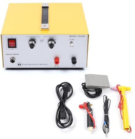 Poste à souder par points 80 A AC 220 V DX-808 Pulse Sparkle Spot Welder Gold Silver Jewelry Machine Tool, utilisable pour le soudage rapide du platine, de l'or, de l'argent et de l'acier