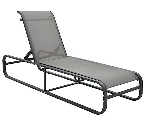 FUDUGEHMIOFWFJJ gartenstühle,relaxsessel,liegestuhl klappbar,Sonnenliege Aluminium und TextileneGeeignet für Garten, Pooldeck, Terrasse, Wohnzimmer