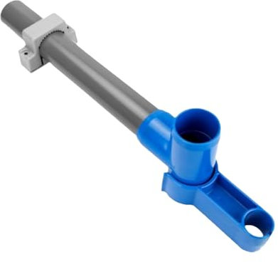 Pool-Skimmer-Fanghalterungs-Set – Pool-Skimmer-Halterung – Laubskimmer-Schwimmbad-Netzhalterung (inklusive Clip, PVC-Rohr und T-stück, Rohrschelle und Montagezubehör)