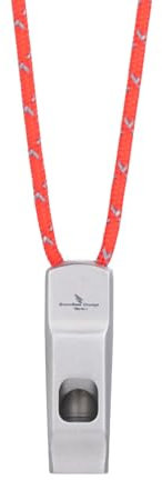 iBasingo Titan Pfeifen Trainerausrüstung Outdoor Camping Wandern Jagd Klettern Notfall Überleben Laute Pfeife Training Sport Schlüsselanhänger Signalpfeifen mit Schlüsselband 1 Stück Ti9020O