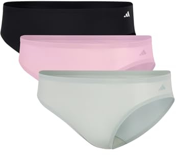 adidas Damen Bikini (3 Pack) - Sport Active Light Flex-Packaged Panties - Slip - Bequeme Unterwäsche