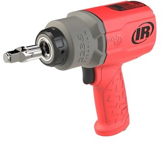 Ingersoll-Rand 2236QTIMAX-R DXS2 Druckluft-Schlagschrauber, Leise, 2034 Nm Drehmoment, Titan-Hammergehäuse, Reibring, Rot