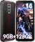 DOOGEE Blade10 Téléphone Portable Incassable 6,56 90Hz, 9Go+128Go /TF 2To Android 14 Smartphone Incassable, 16MP+8MP 5150mAh, Telephone Incassable 4G SIM/Face ID/IP68/IP69K, Ultra Mince de 11mm, Noir