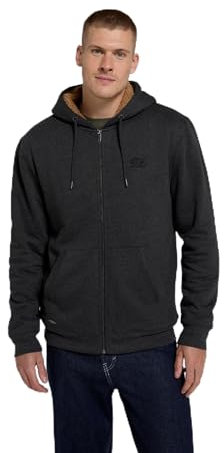 Animal Samuel Mens Hoodie - Sherpa Lined Sweatshirt with Adjustable Hood & Kangaroo Pocket - Autumn Winter Outdoors, Holiday, Walking, Hiking Charcoal XL