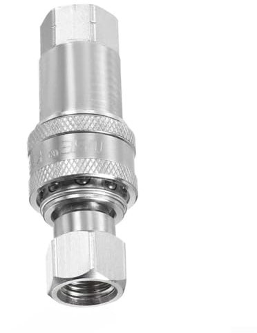 Yuanpgky Juego de acopladores hidráulicos de conexión rápida, adaptador hembra de acero al carbono G3 8 para construcción y agricultura