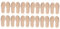 FRCOLOR 12paare Mädchen Einlegesohlen Imitation Lammfell Atmungsaktive Wärmeisolierende Und Rutschfeste Schuheinlagen Für Winter Anti-geruchs- Zuschneidbar