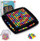 PASLFC Intellektuelles Schachbrett Doppelduell,120 Stück Brettspiel Kugeln,Elimination Brettspiel,Intellectual Chessboard,Rainbow Ball Brettspiel,Schachbrett Bunte Kugeln