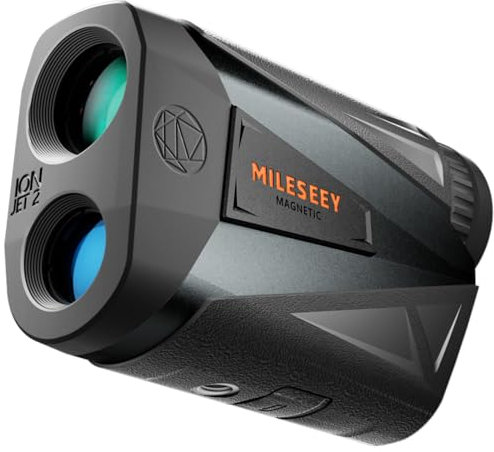 MILESEEY Hunting Rangefinder, 2000+ Yards Rechargeable Laser Range Finder with Bow Hunting Mode, Horizontal Distance/Angle/Scan, 7X Magnification, Waterproof Archery Shooting Rangefinder with Magnet
