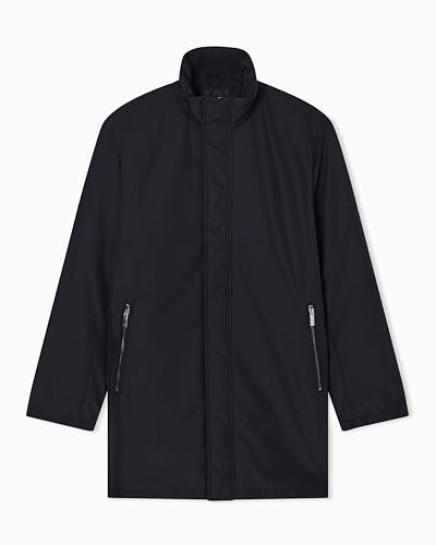 Armani Exchange Herren Essential, Covered Closure Down Side Logo Patch Trenchcoat