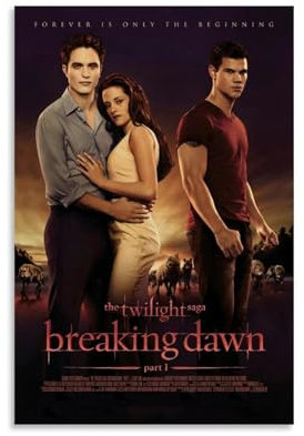 BPLFBKDE Twilight (2008 Film) Poster und Wandkunst-Posterdrucke, 30 x 45 cm, ungerahmter Stil