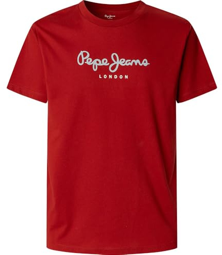 Pepe Jeans Eggo N Camiseta para Hombre, Color Rojo (Rugby Red), Talla M, Rojo (Rojo Rugby), M