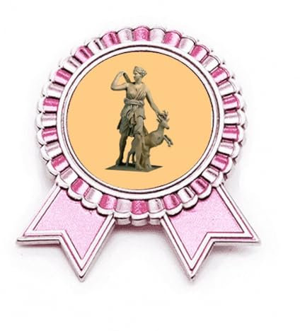Jungle Jungle Weibliche Hebamme Jagd Abzeichen Brosche Pin Pink Gewinner Award Medaille, M, Metall