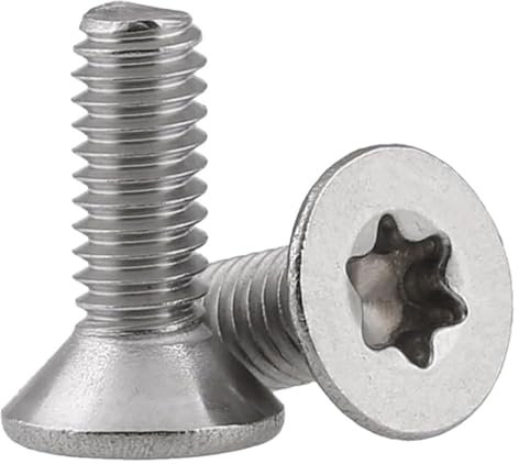 Innensechskantschrauben, 50 Stück, M1,4 M1,6, Länge 3–16 mm, Edelstahl A2, Torx-Senkkopfschraube, Sechslappen-Maschinensicherheitsschrauben mit flachem Kopf (5 mm, M1,4, 50 Stück)(14mm,M1.4 50pcs)