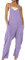 Combinaison Femme Été sans Manches Casual Combishort Pantalon Bretelles Spaghetti Salopette Chic et Élégant Barboteuse Lâches Overalls Débardeur avec Poches Décontracté Plage Rompers