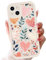 Kivlclri Cover per Apple iPhone 15 6,1 Pollici, Custodia con Aesthetic Cuore Foglia Motivo Disegni Ragazze Donne Cellulare, Silicone TPU Bumper Antiurto Protettiva Phone Case per iPhone 15 Cover