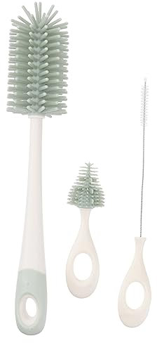 Toddmomy Cepillos para Limpiar Biberones Limpiador De Silicona Cepillo De Biberón Conjunto De Escobillas para Limpiar Botellas Limpiador De Biberón Depurador De Silicona para Biberones