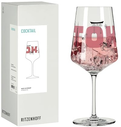 RITZENHOFF Cocktail-Glas - 500 ml - Made in Germany | Artikelnr. 8096009, Serie Entdecker, 1 Cocktail-Glas 500 ml, Kristallglas, spülmaschinenfest