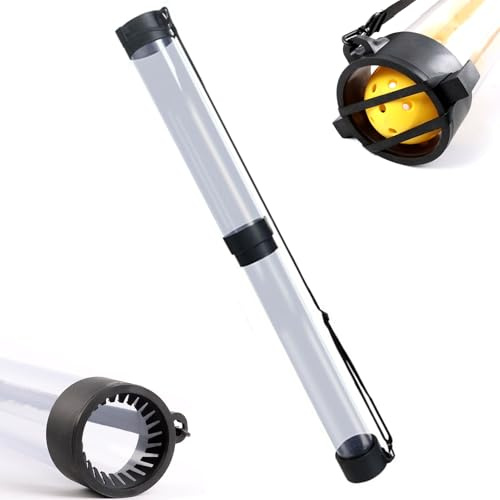 Générique Tennisballsammler | Tennisballhalter, Ballrohr mit großem Fassungsvermögen mit verstellbarem Riemen für Personal, Teams, Turnierorganisatoren