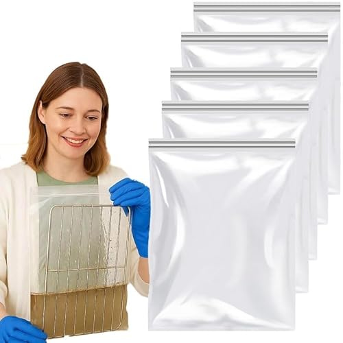2026 Oven Rack Cleaning Bags, No Scrub Reusable Leak-Proof Oven Rack Cleaner Bags, Environmental Friendly for Cleaning Various Sizes of Ovens Racks (60x40cm)