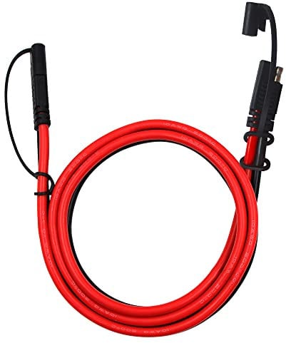 KUNCAN 3FT Sae to Sae Extension Cable DC Power Heavy Duty 12AWG 2 Pin Quick Disconnect Wire Harness with Waterproof Cover…