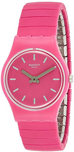 Swatch Damen Analog Quarz Uhr mit Edelstahl Armband LP149B