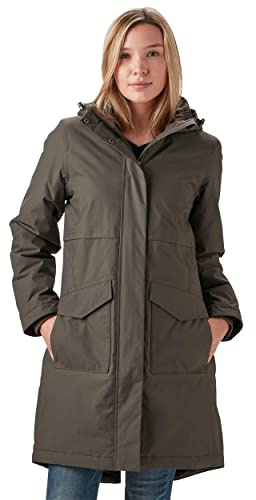 Brasher Women's Waterproof and Quilted Hopegill Parka Jacket with Hood, Rain Coat, Commuting, Outdoors, Walking, Trekking, Hiking and Camping Clothing