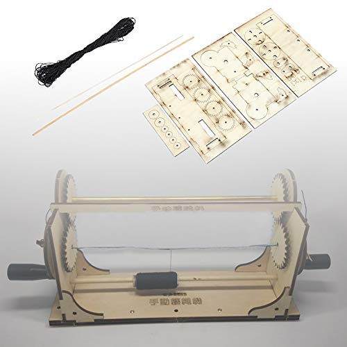 YOUTTOO DIY Hobby Wooden Standing Rigging Model Ship Tools Ropewalk Scale Rope Making Kit