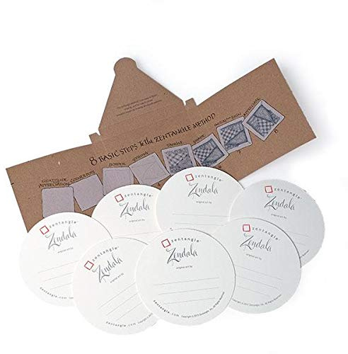 Zentangle Original Zendala Paper Tiles - 21 (White)