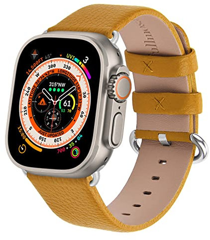 Fullmosa Compatibile per Cinturino Apple Watch 38mm 40mm 41mm, Cinturino Pelle Compatibile con Apple Watch Serie 8/7/6/SE/5/4/3/2/1, Cinturino di Ricambio per Iwatch Orologi Intelligenti