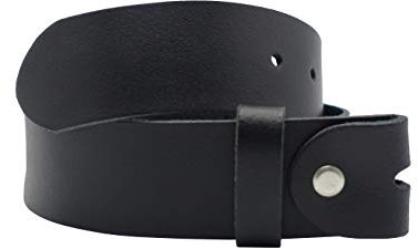 NK Belt GmbH Echt Ledergürtel 4cm ohne Schnalle, Rind-/Vollleder 80cm -145cm Wechselgürtel (100cm Gesamtlänge 110cm)