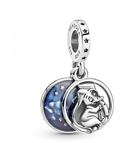 PANDORA Disney Dumbo Süße Träume Charm-Anhänger aus Sterling Silber, 799405C01
