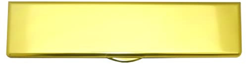 UAP 12 Inch iPlate Letter Box with Anti-Vandal Flap & Brushes - Draught Proof, Post Box for Wooden & uPVC Doors (24-80mm) - Weather-Resistant, Secure Letterplate Design (Gold Anodised)