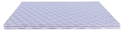 PME Baking Essentials - Square Cake Card 28 cm / 11-inch, Set of 3,Silver