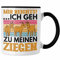 Trendation - Mir Reichts Ich Geh Zu Meinen Ziegen Tasse Geschenk Ziegenhirt Geschenkidee Lustiger Spruch (Schwarz)