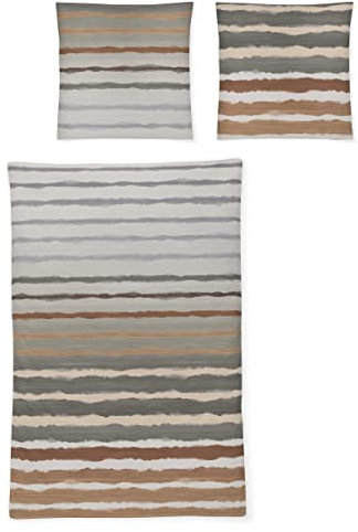 Irisette Mako-Satin Bettwäsche Set Sky 8403 grün 135 x 200 cm + 1 x Kissenbezug 80 x 80 cm