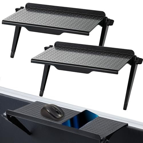JJQHYC 2 Stück Monitor Regal TV Top Shelf Bildschirm TV Regal Computer Screen Top Shelf TV Regal für Streaming Geräte, Router, Media-Boxen