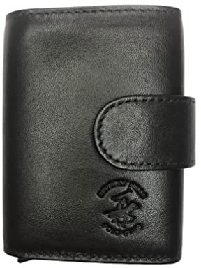 Beverly Hills Polo Club Kreditkartenetui aus Leder – geschirmt, Slim Brieftasche für Damen und Herren mit RFID-Schutz, Anti-Clonation, für Karten und Geld