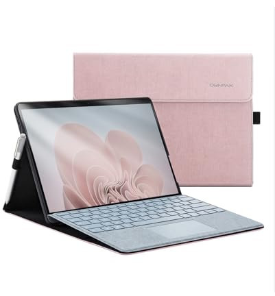 Omnpak Case for Microsoft Surface Pro 11 / Surface Pro 10 / Surface Pro 9 13 Inch, Lightweight Protective, Multiple Angle, Stylus Holder, Compatible with Type Cover Keyboard
