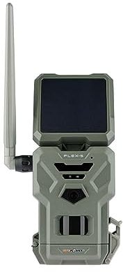Spypoint Flex-S - Wildkamera mit Solar-Panel, Videoübertragungen, inkl- SIM-Karte, Wildtierkamera für die Jagd, 36 Megapixel, Full-HD Fotos & Videos, kostenlose App für Ihr Smartphone