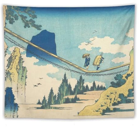 Katsushika Hokusai Minister Toru aus der Serie Gedichte von China und Japan, verspiegelt zum Leben, Tapisserie, Kunstdruck, Wandbild, Malerei, Wandteppich, hängendes Bild, Familienschlafzimmer,